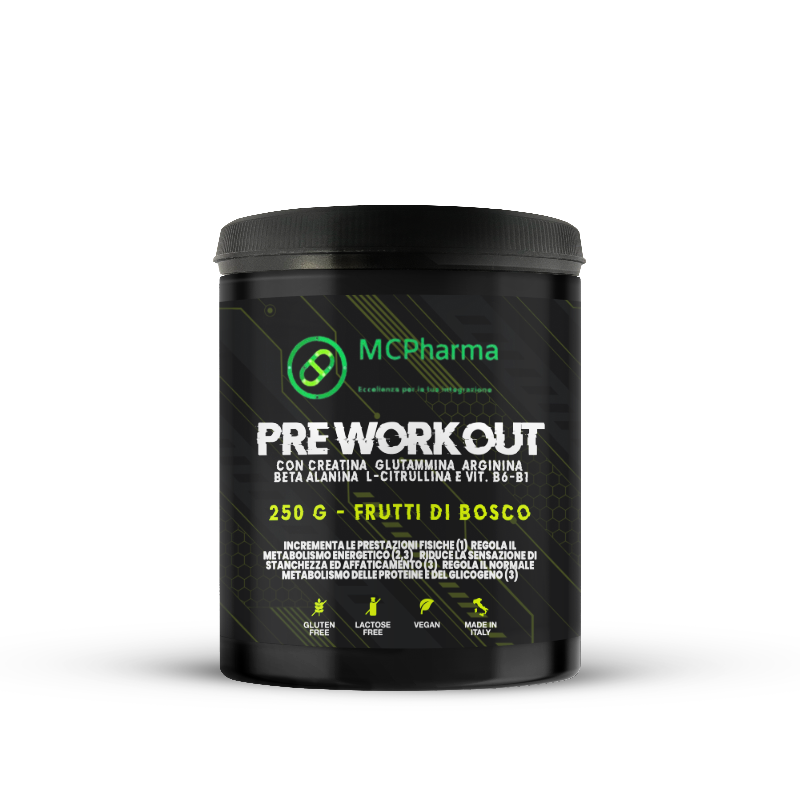 PRE WORKOUT gusto frutti di bosco!